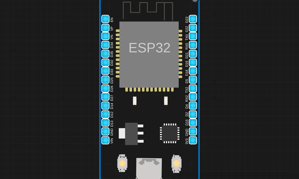 ESP32 BLE Advertise — free online circuit simulator example on Sensbench