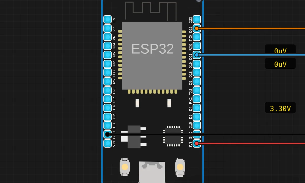 ESP32: BMP280 Weather Station — free online circuit simulator example on Sensbench
