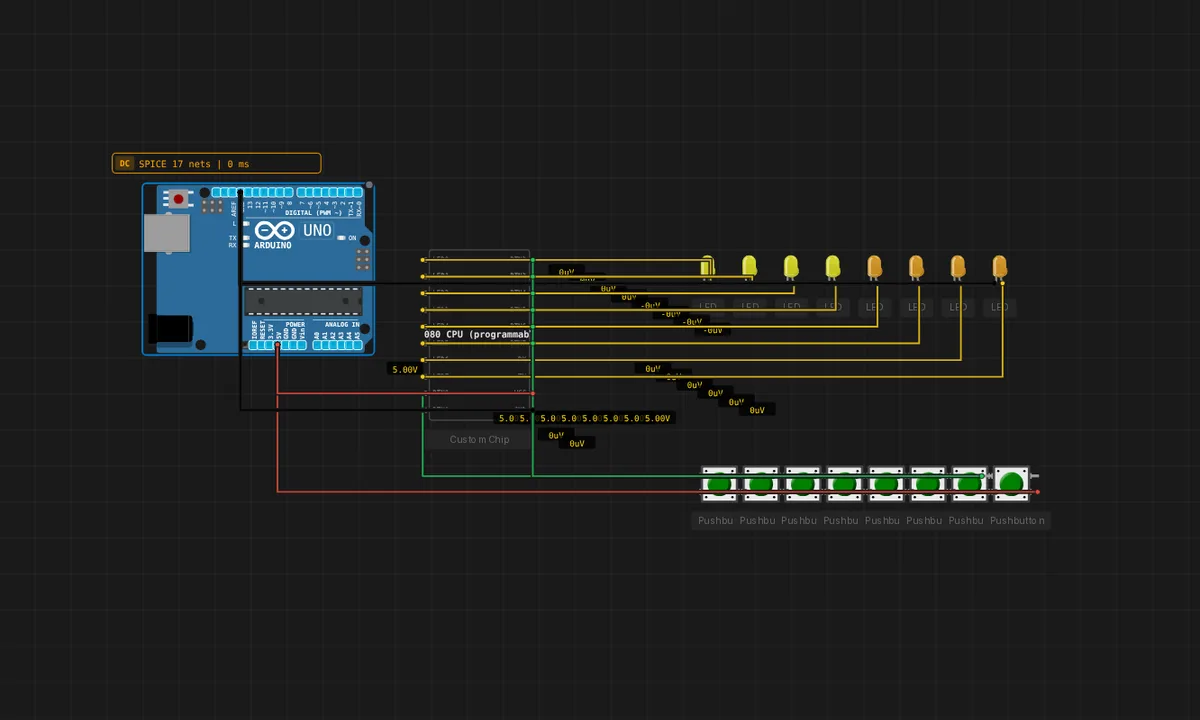 Kill the Bit (1975) — free online circuit simulator example on Sensbench