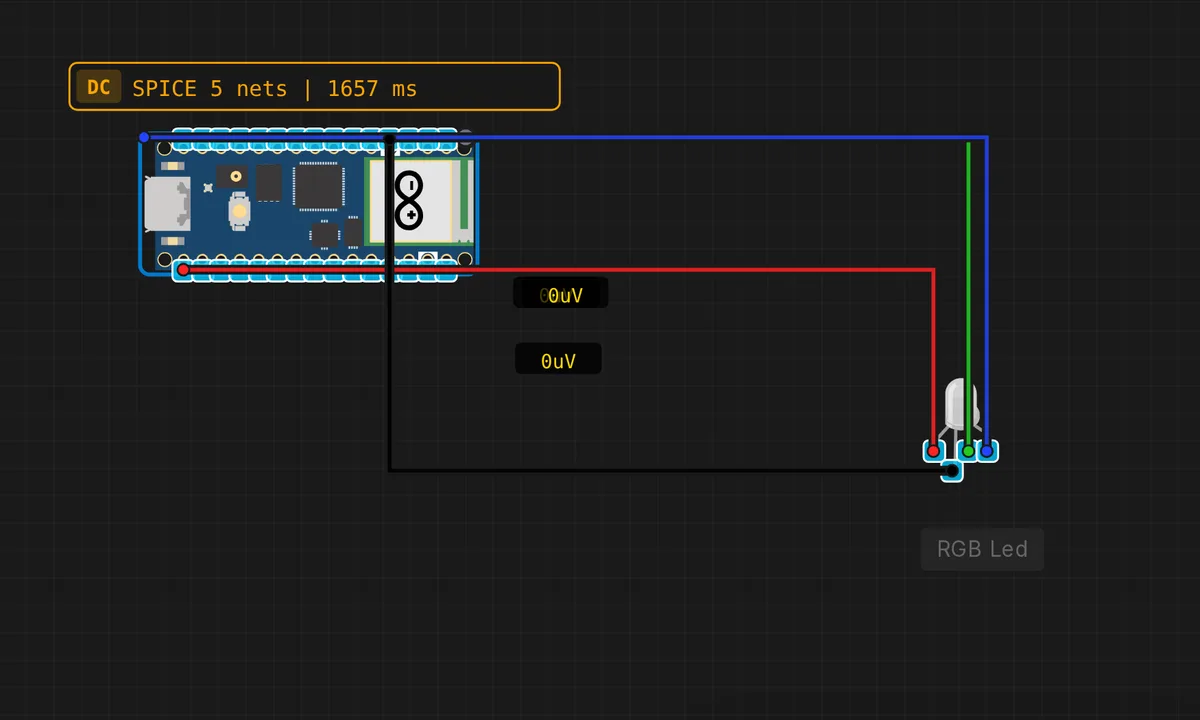 Pico: RGB LED Cycle — free online circuit simulator example on Sensbench
