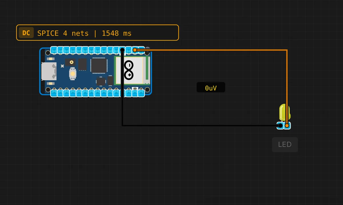 [Pico] Serial Echo — free online circuit simulator example on Sensbench